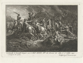 The battle of Lawfeld on 2nd July 1747, 1771. Creator: Benoist, Antoine (1632-1717).