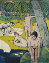 Bathers with Water Lilies (Baigneuses aux nénuphars), c1889. Creator: Bernard, Émile (1868-1941).