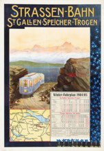 Tram St. Gallen-Speicher-Trogen, 1904. Creator: Bernet-Studer, Elly (1875-1950).