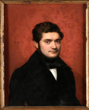 Portrait of the Composer Saverio Mercadante (1795-1870). Creator: Bezzuoli, Giuseppe (1784-1855).