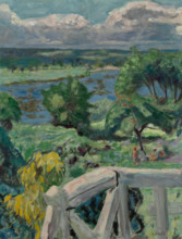 Sunburn (The terrace of "Ma roulotte" in Vernonnet), 1916. Creator: Bonnard, Pierre (1867-1947).