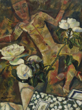 White roses, 1914. Creator: Büttner, Erich (1889-1936).