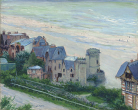 Trouville, the beach and the villas, 1882. Creator: Caillebotte, Gustave (1848-1894).