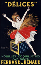 Delices - Nouilles Coquillettes aux oeufs. Ferrand et Renaud, 1923. Creator: Cappiello, Leonetto (1875-1942).