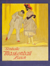 Masquerade ball. Tonhalle Zurich, 1911. Creator: Cardinaux, Emil (1877-1936).