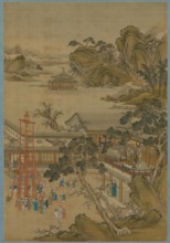 Emperor Qianlong Celebrate Lantern Festival , First half of the 18th cent.. Creator: Castiglione, Giuseppe (1688-1766).