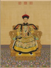 Portrait of the Qianlong Emperor (1711-1799), 1736. Creator: Castiglione, Giuseppe (1829-1908).