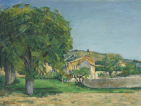 Chestnut Trees and Farm at Jas de Bouffan, c1876. Creator: Cézanne, Paul (1839-1906).