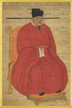 Portrait of the Emperor Zhenzong of Song (968-1022). Creator: Chinese Master.