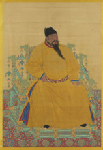 Portrait of the Yongle Emperor (1360-1424). Creator: Chinese Master.
