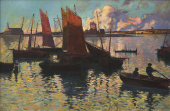 Evening rays at Camaret, 1892. Creator: Cottet, Charles (1863-1925).