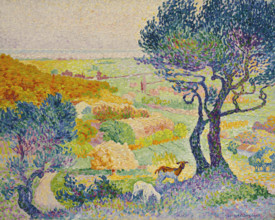 La Plaine de Bormes, 1907. Creator: Cross, Henri Edmond (1856-1910).