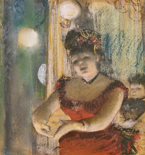 Chanteuse de café concert, 1879. Creator: Degas, Edgar (1834-1917).