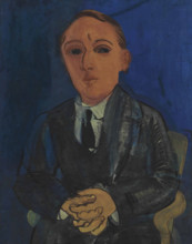 Portrait of the poet François Berthault, 1925. Creator: Dufy, Raoul (1877-1953).