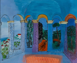 La Terrasse à Vallauris, 1927. Creator: Dufy, Raoul (1877-1953).