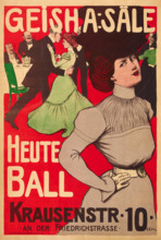 Geisha Halls Today Ball, 1898. Creator: Edel, Edmund (1863-1934).