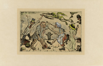 Les Péchés Capitaux (The Deadly Sins), 1888-1904. Creator: Ensor, James (1860-1949).