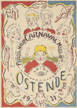 Carnaval Oostende, 1931. Creator: Ensor, James (1860-1949).