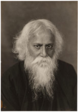 Portrait of Rabindranath Tagore (1861-1941), c1920. Creator: Erfurth, Hugo (1874-1948).