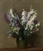 Delphinium, 1888. Creator: Fantin-Latour, Henri (1836-1904).