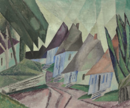Alt-Sallenthin (Village street in Alt-Sallenthin I), 1912. Creator: Feininger, Lyonel (1871-1956).