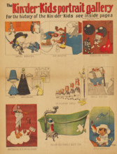 Comic strips from the series Kin-der-Kids. Chicago Tribune, 1906-1907. Creator: Feininger, Lyonel (1871-1956).