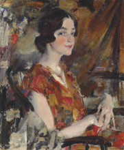 Portrait of Kate, 1926. Creator: Feshin (Fechin), Nicolai Ivanovich (1881-1955).