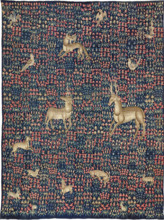 Millefleurs Tapestry with a Unicorn, c1500. Creator: Flemish master.