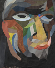 Head (Self-portrait), 1923. Creator: Freundlich, Otto (1878-1943).