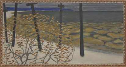 Autumn - Five Crosses: A study for the fresco in the Jusélius Mausoleum, 1902. Creator: Gallen-Kallela, Akseli (1865-1931).