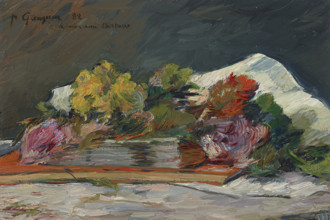 Flowers and books, 1882. Creator: Gauguin, Paul Eugéne Henri (1848-1903).