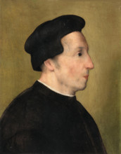 Portrait of Niccolo Machiavelli (1469-1527). Creator: Ghirlandaio, Ridolfo, (Circle) .