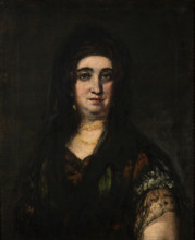 Lady with mantilla, c1825. Creator: Goya, Francisco, de (1746-1828).