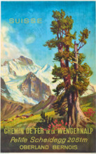 Berner Oberland Wengernalp Railway, 1952. Creator: Hodel, Ernst (1881-1955).