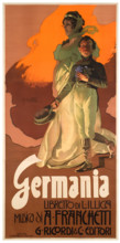 Germania - an opera by Alberto Franchetti, 1902. Creator: Hohenstein, Adolfo (1854-1928).