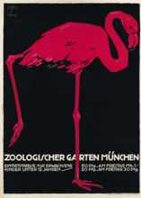 Munich Zoo, 1912. Creator: Hohlwein, Ludwig (1874-1949).