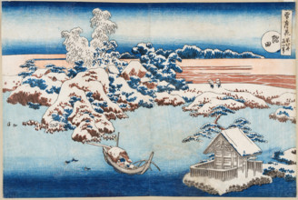 Sumida, from the series Snow, Moon, and Flowers (Setsugekka), 1831-1833. Creator: Hokusai, Katsushika (1760-1849).