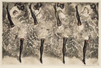 Can-Can, 1933. Creator: Icart, Louis Justin Laurent (1888-1950).
