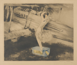 Before the deployment, 1925. Creator: Icart, Louis Justin Laurent (1888-1950).