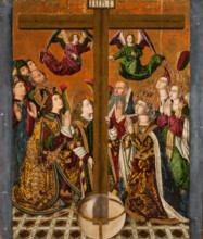 Adoration of the Holy Cross by Saint Helena and the Emperor Heraclius, 1483-1487. Creator: Jiménez (Ximénez), Miguel (active 1462-1505).