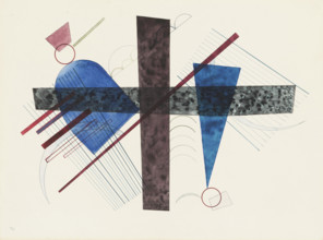 Blau in Rund und Spitz (Blue in round and pointed), 1933. Creator: Kandinsky, Wassily Vasilyevich (1866-1944).