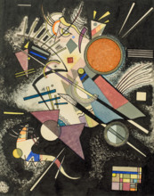 Schwarze Begleitung (Black Escort), 1923. Creator: Kandinsky, Wassily Vasilyevich (1866-1944).