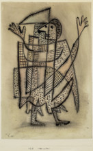 Mask with scythe, 1927. Creator: Klee, Paul (1879-1940).