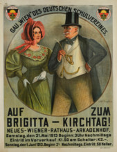 Auf zum Brigitta-Kirchtag - Deutscher Schulverein, 1913. Creator: Kupfer, Johann Michael (1859-1917).