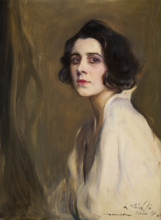 Portrait of the singer Germaine Gien (1895-1989), 1921. Creator: László, Philip Alexius de (1869-1937).