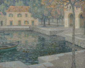 Le bassin du refuge, 1924. Creator: Le Sidaner, Henri (1862-1939).