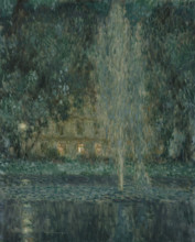 The fountain at night, 1937. Creator: Le Sidaner, Henri (1862-1939).