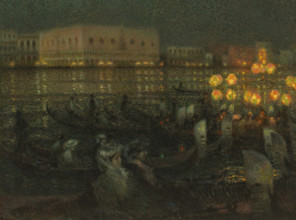 The Serenade, Venice, 1907. Creator: Le Sidaner, Henri (1862-1939).