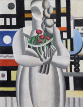 La Jeune fille au bouquet (The Girl with a Bouquet), 1921. Creator: Léger, Fernand (1881-1955).