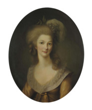 Portrait of Marie Louise of Savoy (1749-1792), Princess of Lamballe, 1779. Creator: Lemoine, Marie-Victoire (1754-1820).